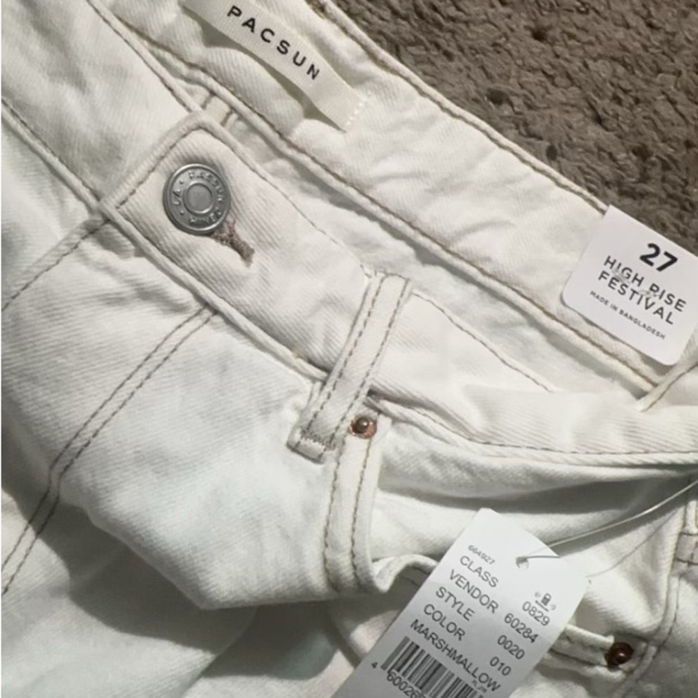 High rise festival jean shorts